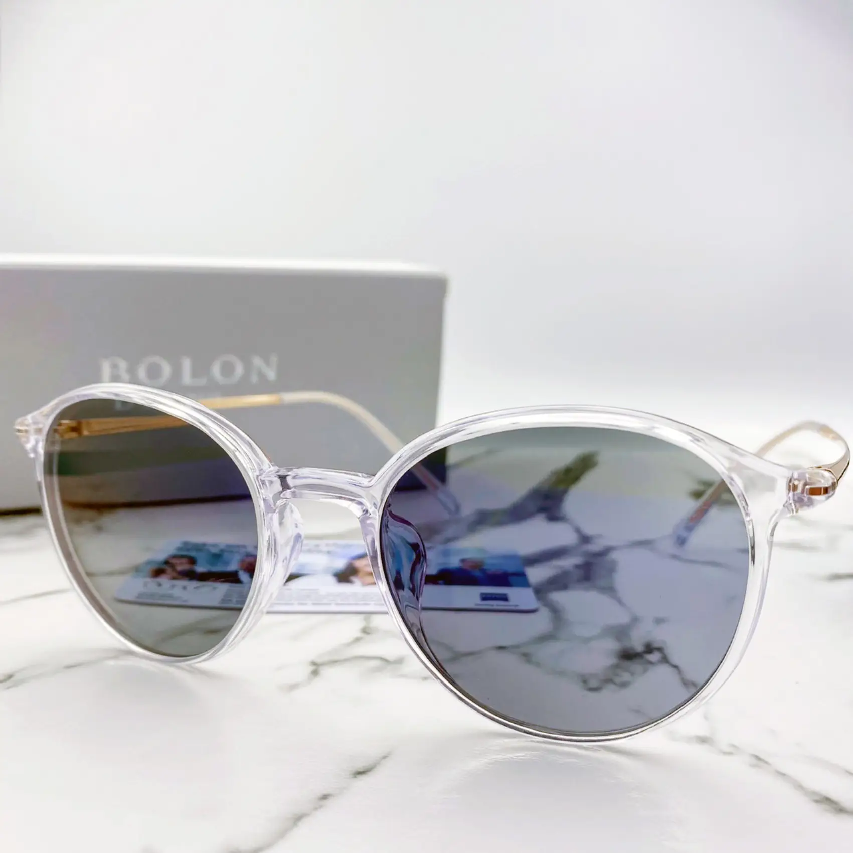 กรอบแว่น Bolon เลนส์ Zeiss EnergizeMe Single vision Asiana 1.50 Blueprotect Photofusion extra grey