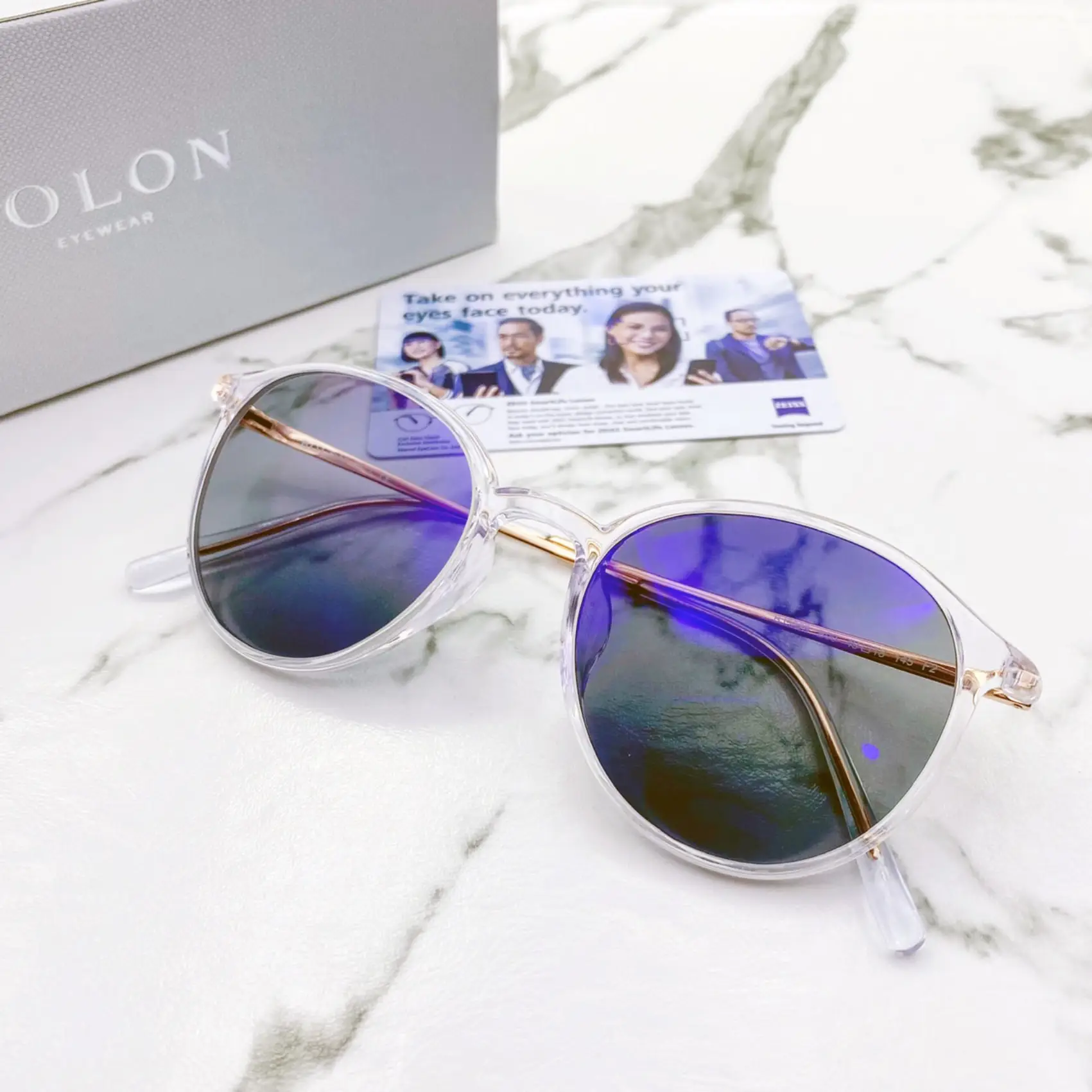 กรอบแว่น Bolon เลนส์ Zeiss EnergizeMe Single vision Asiana 1.50 Blueprotect Photofusion extra grey4