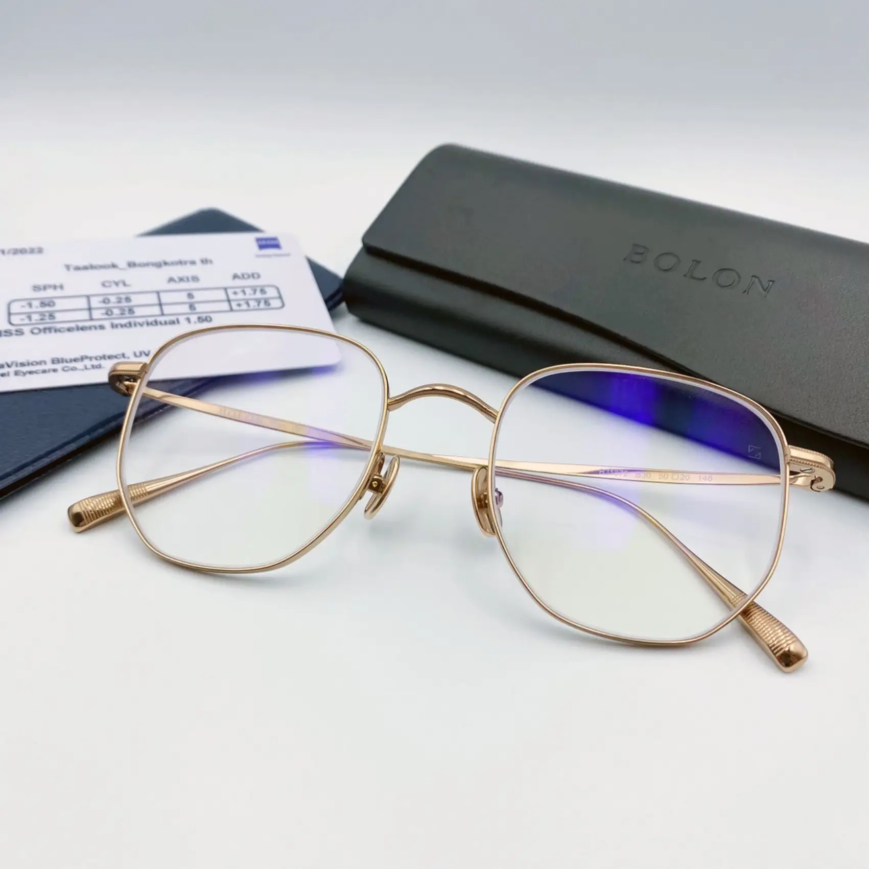 กรอบแว่น Bolon เลนส์ Zeiss Officelens Individual 1.50 Duravision Blueprotect2