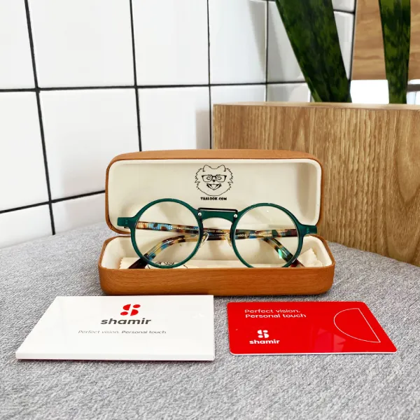 กรอบแว่น HALF CIRCLE POINT เลนส์ โปรเกรสซีฟ shamir รุ่น Autograph intouch As worn