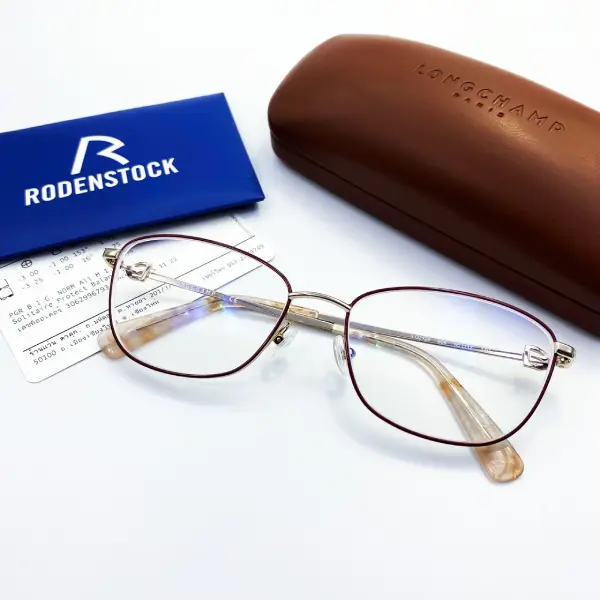 กรอบแว่น LONGCHAMP เลนส์ Rodenstock Progressiv B.I.G.norm Allround 1.50 Solitaire® Protect Balance 23