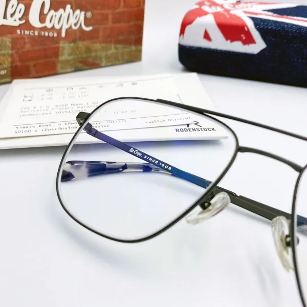กรอบแว่น Lee cooper เลนส์ Rodenstock Cosmolic B.I.G. NORM Mono 1.60 Solitaire Protect Balance4
