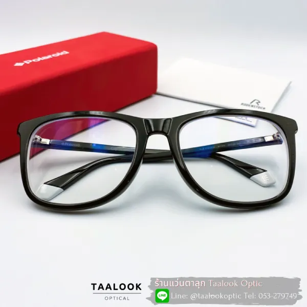 กรอบแว่น Polaroid เลนส์ Rodenstock PureLife Free2 ย่อบาง 1.74