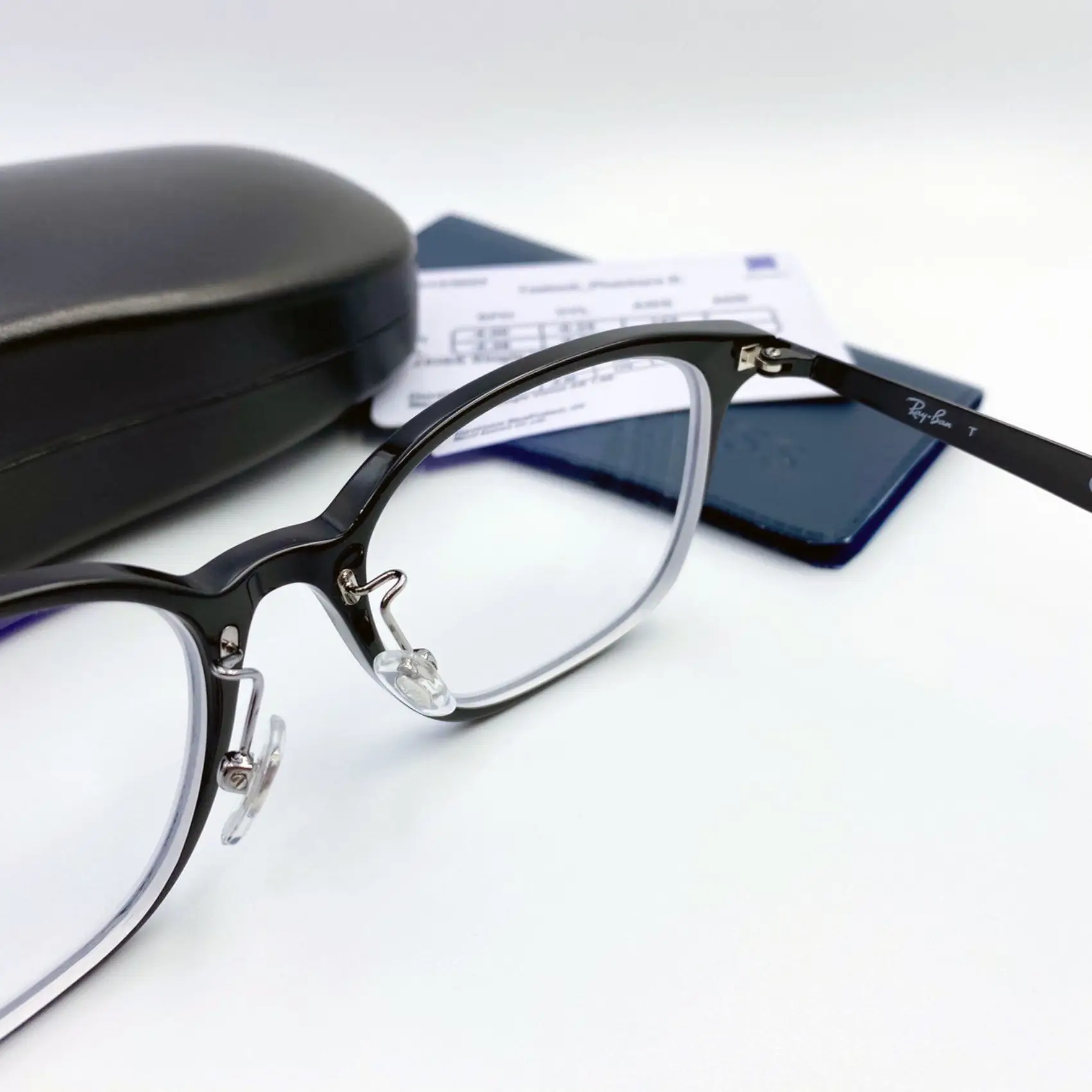 กรอบแว่น Rayban เลนส์ Zeiss Single Vision Rx 1.60 As DuraVision Blueprotect2