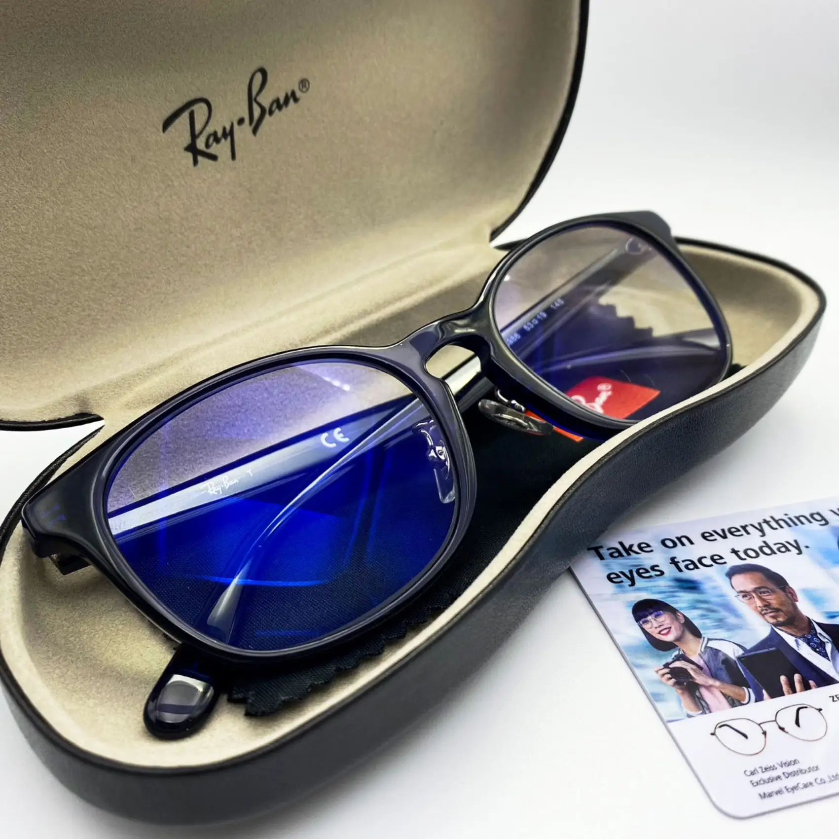 กรอบแว่น Rayban เลนส์ Zeiss Smartlife Plus asiana 1.60 Platinum Photofusion extra grey