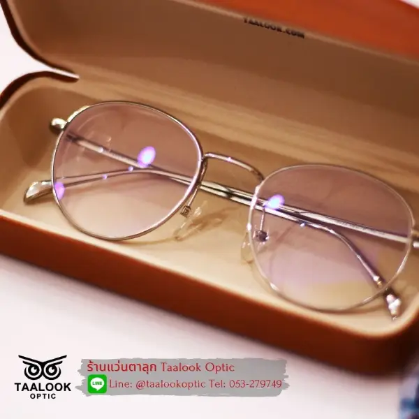 กรอบแว่น ตาลุก ไทเทเนียม เลนส์ Zeiss 1.60 Digital BlueProtect2