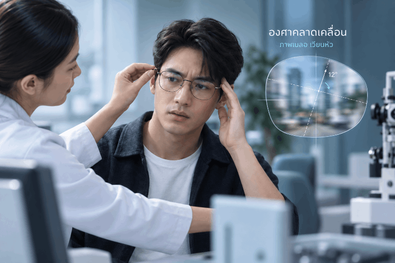องศาสายตาเอียง โปรเกรสซีฟ คลาดเคลื่อน ส่งผลต่อการมองเห็นอย่างไร?