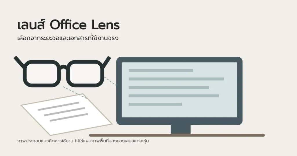 เลนส์ Office Lens ช่วยให้ทำงานหน้าคอมสบายตา